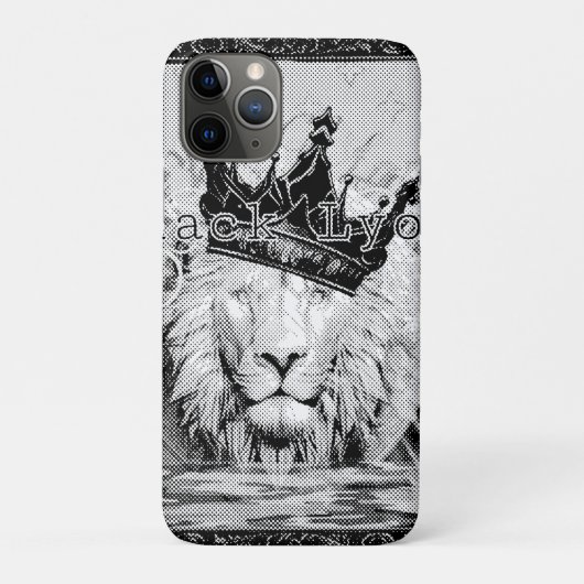 Royal black Lyon  Case-Mate iPhoneケース (裏)