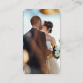 Royal Blue | 写真オンラインRSVP QRコード ウェディング エンクロージャーカード (裏面)
