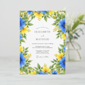 Royal Blue Alluring Summer Wedding 招待状 (スタンド正面)
