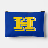 Royal Blue and Gold Team Pride Monogram アクセサリーポーチ (正面)