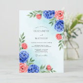 Royal Blue Brilliant Summer Wedding 招待状 (スタンド正面)