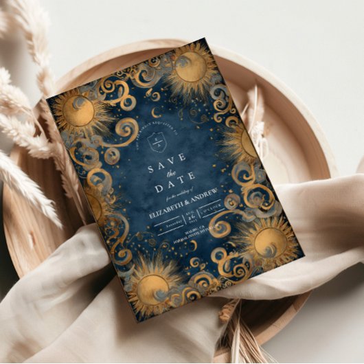 Royal Blue Celestial Wedding セーブザデート