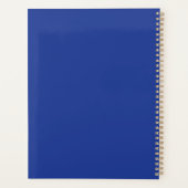Royal Blue Custom Name Notebook – Elegant & Bold プランナー手帳 (裏面)