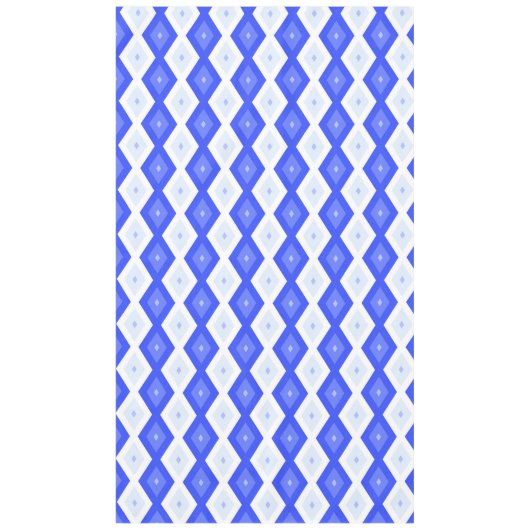 Royal blue diamond pattern テーブルクロス (正面)