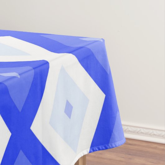 Royal blue diamond pattern テーブルクロス (インサイチュ)