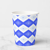Royal blue diamond pattern 紙コップ (裏面)
