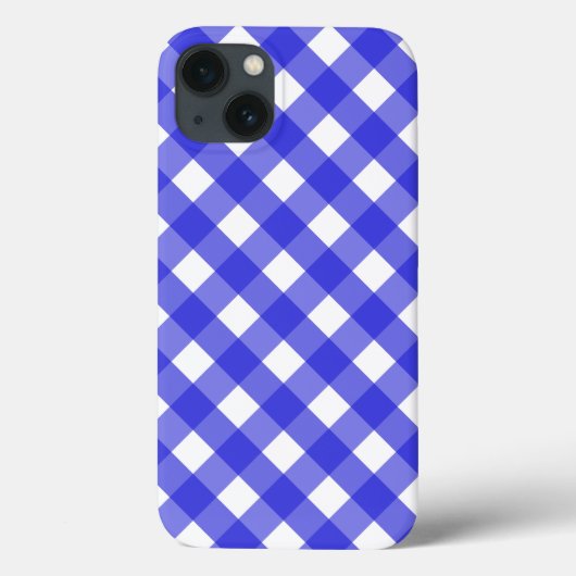 Royal blue gingham Case-Mate iPhone case iPhoneケース (裏面)