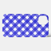 Royal blue gingham Case-Mate iPhone case iPhoneケース (裏面 (横))