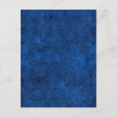 Royal Blue Gold Abstract Luxury Wedding Details エンクロージャーカード (裏面)