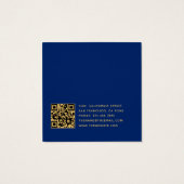 Royal Blue Gold Boutique Earring Display Card (裏面)