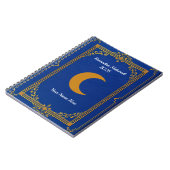 Royal Blue Gold Filigree Ramadan ノートブック (左側)