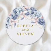 Royal Blue & Gold Wedding  フェイバータグ