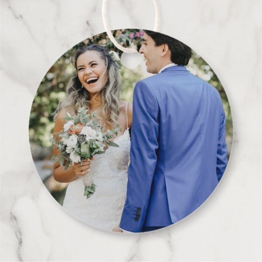 Royal Blue & Gold Wedding  フェイバータグ (裏面)