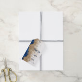 Royal Blue Gold Wedding Thank You Favor  ギフトタグ (より糸付き)