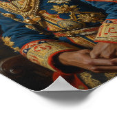 Royal Blue Heeler Portrait ポスター (角)