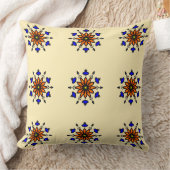 Royal Blue Mandala クッション (ブランケット)