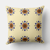 Royal Blue Mandala クッション (裏面)