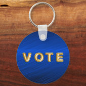 Royal Blue Metallic Graphic Vote キーホルダー (裏面)