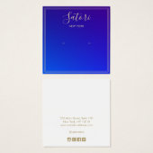Royal Blue Ombre Signature Stud Earring Display (正面&裏面)
