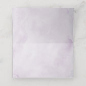 Royal Blue Purple Navy Lilac Blooms Wedding プレイスカード (内部開封)