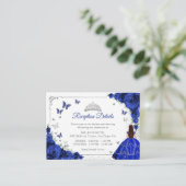 Royal Blue Silver Quincenarea Reception Details エンクロージャーカード (スタンド正面)