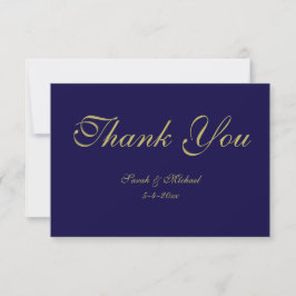 Royal Blue Thank You Card サンキューカード