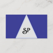 Royal Blue & white w/ photo or logo Business Card 名刺 (裏面)