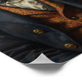 Royal Bluetick Coonhound Portrait ポスター (角)