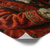 Royal Border Collie Portrait ポスター (角)