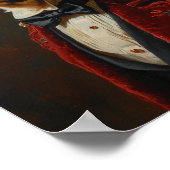 Royal Boston Terrier Portrait ポスター (角)