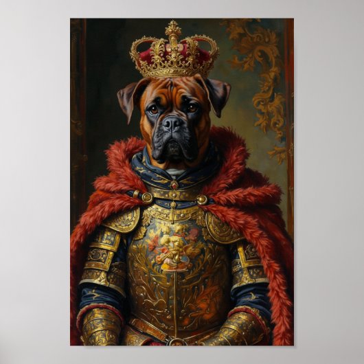 Royal Boxer Portrait ポスター (正面)
