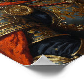 Royal Bull Terrier Portrait ポスター (角)