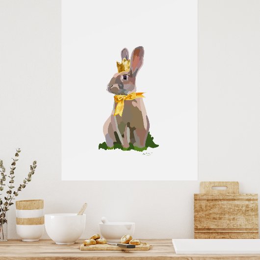 Royal Bunny  ポスター (キッチン)