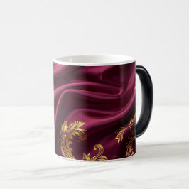 Royal Burgundy & Gold Majestic Filigree mug モーフィングマグカップ