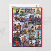 Royal Canadian Mounted Police Collage ポストカード (正面/裏面)