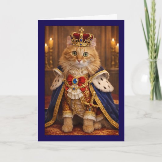 Royal cat birthday カード (正面)