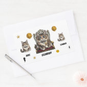 Royal  Cat Stickers-Common,Rare,Legendary 長方形シール (封筒)