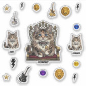 Royal  Cat Stickers-Common,Rare,Legendary,Sheet シール (正面)