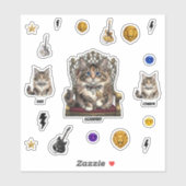 Royal  Cat Stickers-Common,Rare,Legendary,Sheet シール (シート)