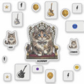 Royal  Cat Stickers-Common,Rare,Legendary,Sheet シール (正面)