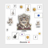 Royal  Cat Stickers-Common,Rare,Legendary,Sheet シール (シート)