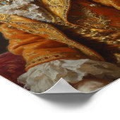 Royal Cavalier King Charles Spaniel Portrait ポスター (角)