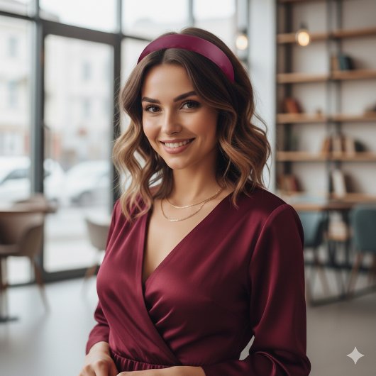 Royal Cherry Athletic Headband for Stylish Comfort アスレチックヘッドバンド