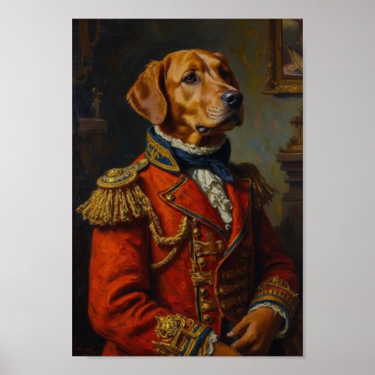 Royal Chesapeake Bay Retriever Portrait ポスター (正面)