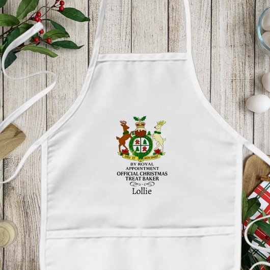 Royal Christmas Treat Baker Custom Kids Apron 子供用エプロン