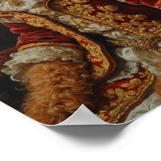 Royal Cockapoo Portrait ポスター (角)