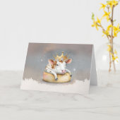 Royal Cow Dreaming on Cheese Throne                カード (黄色い花)