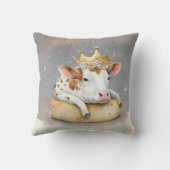 Royal Cow Dreaming on Cheese Throne                クッション (裏面)