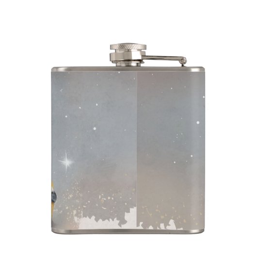 Royal Cow Dreaming on Cheese Throne                フラスク (裏面)