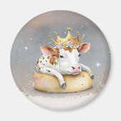 Royal Cow Dreaming on Cheese Throne                マグネット (正面)